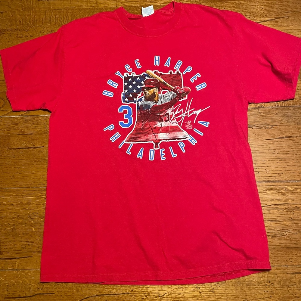Phillies Bryce Harper T-Shirt with Baseball Design